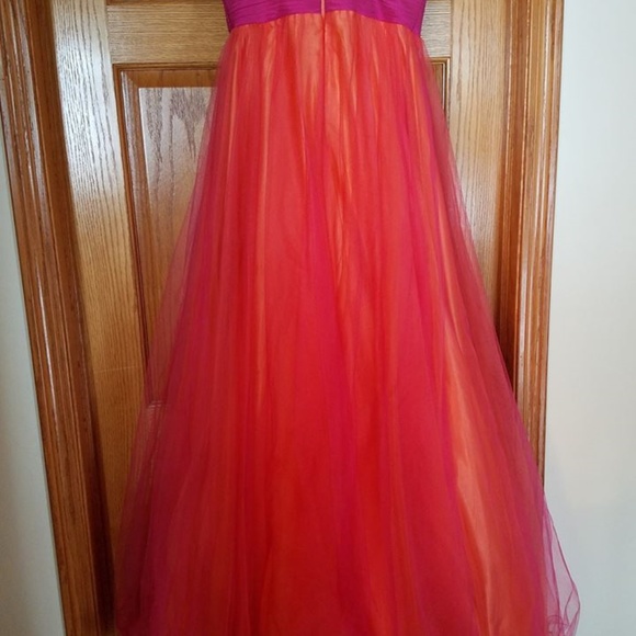 Pink/Orange Prom Dress - Picture 3 of 8